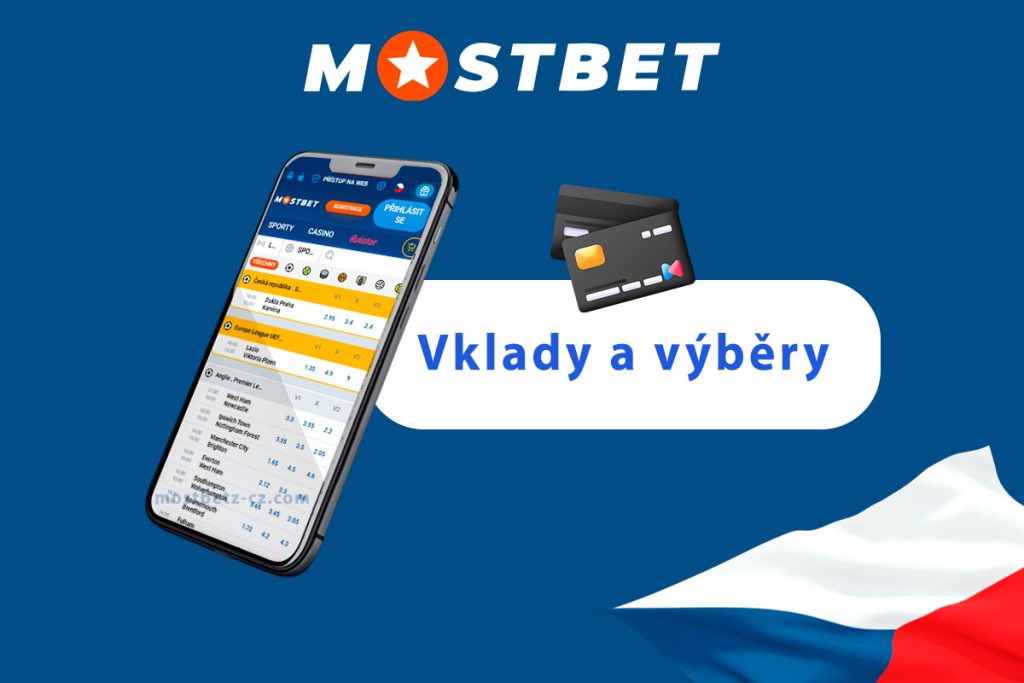 Vklady a výběry v aplikaci Mostbet